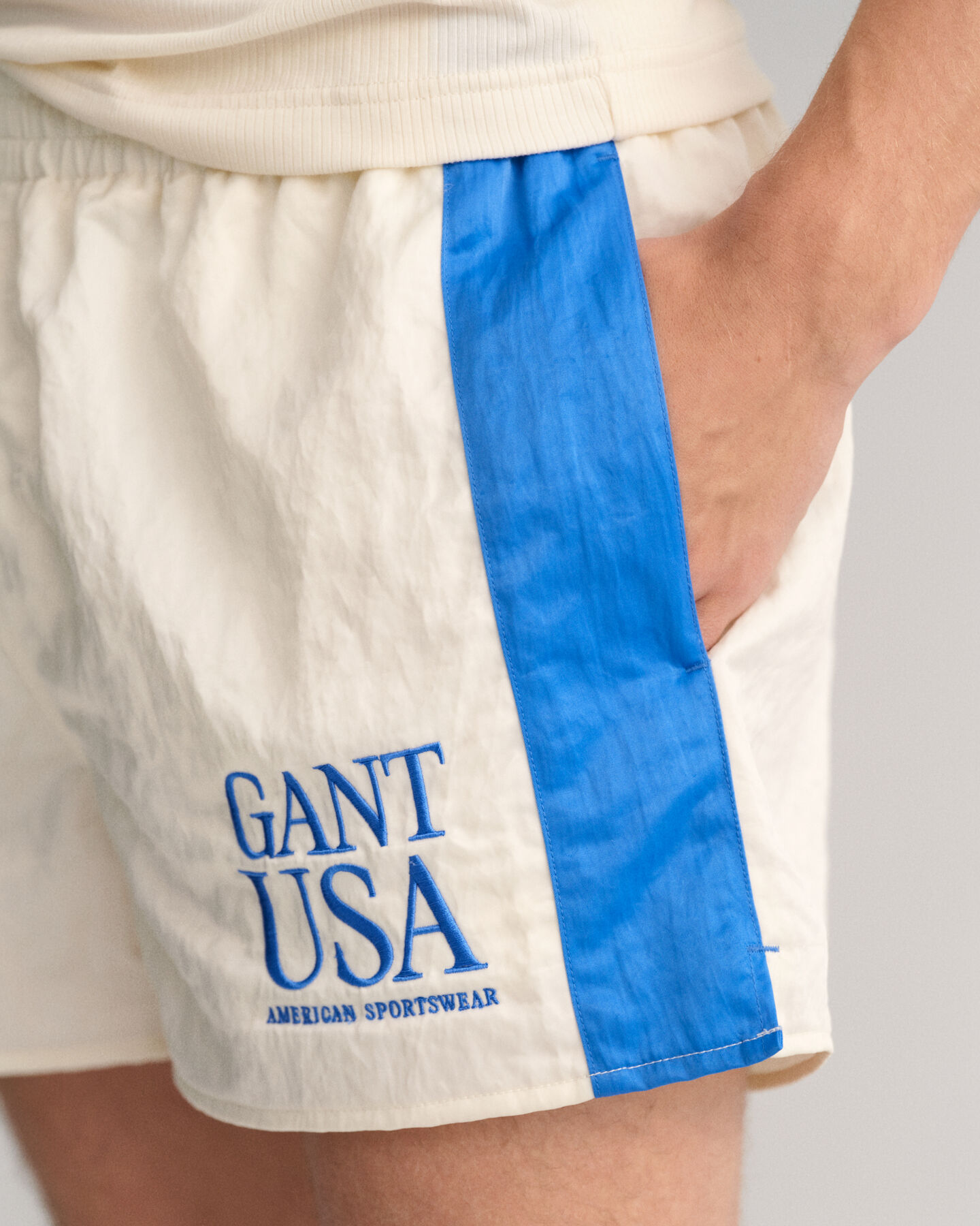 Calções de corrida em cetim