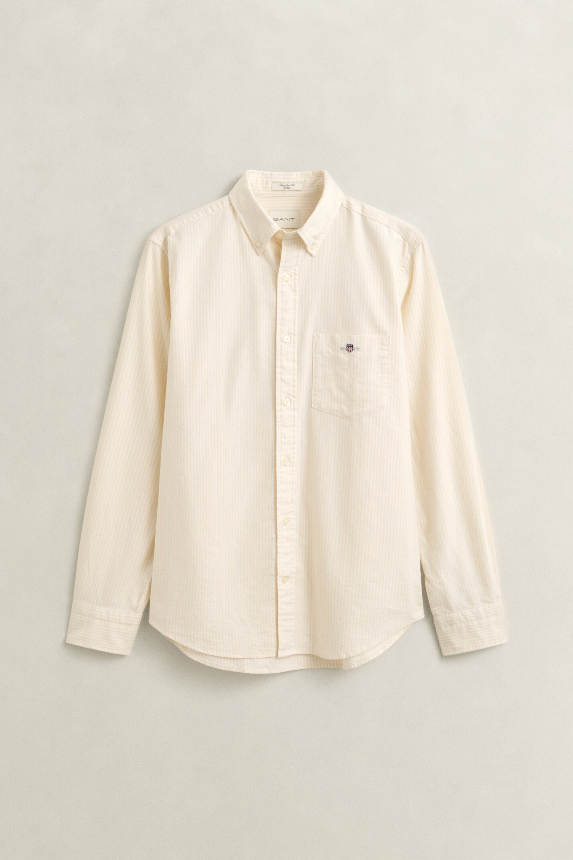Camisa Oxford às riscas finas Classic