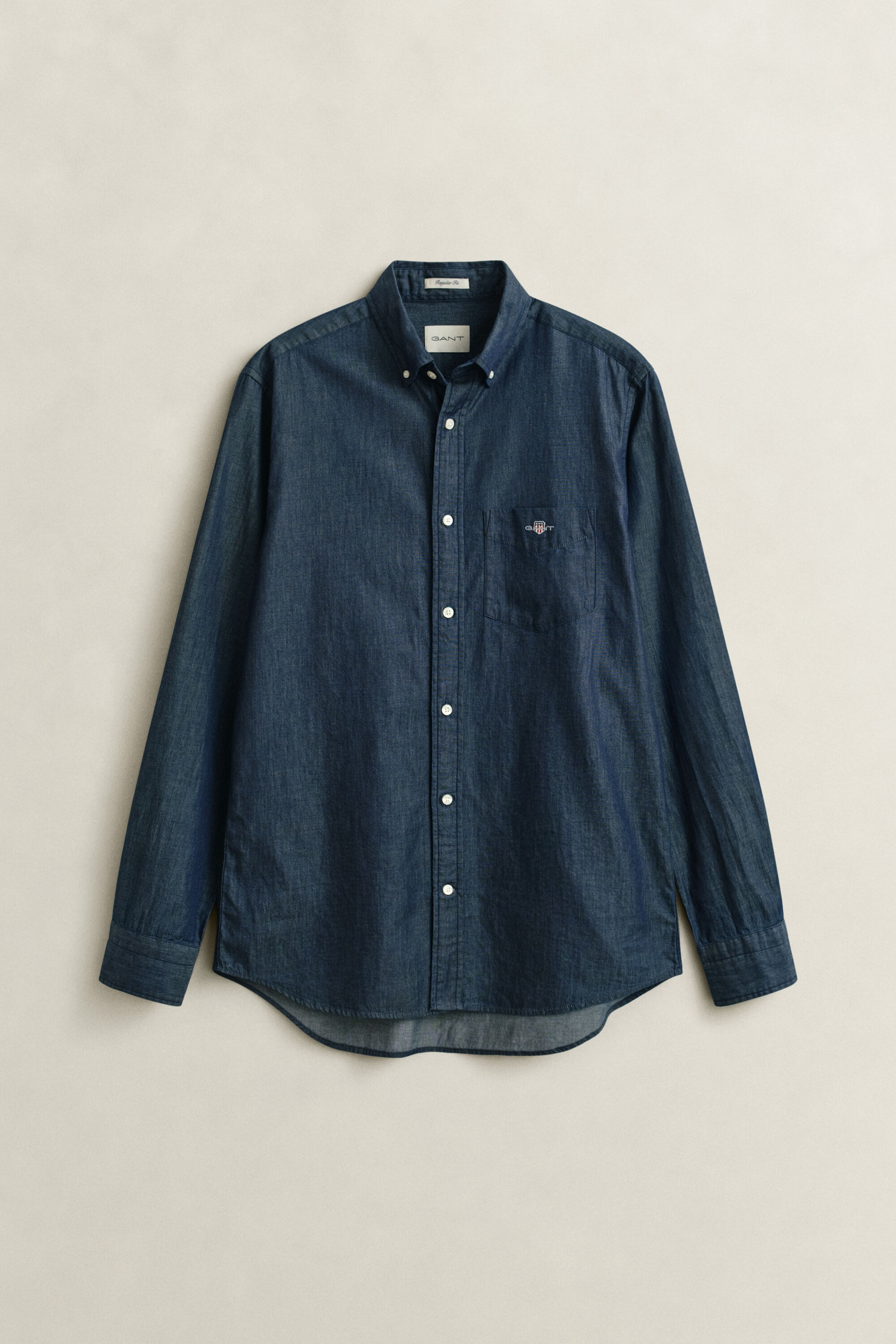 Camisa índigo regular fit