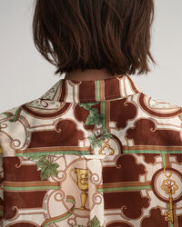 Camisa em seda e algodão American Luxe relaxed fit