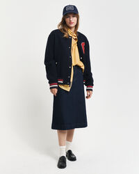 Camisa em popelina &agrave;s riscas regular fit