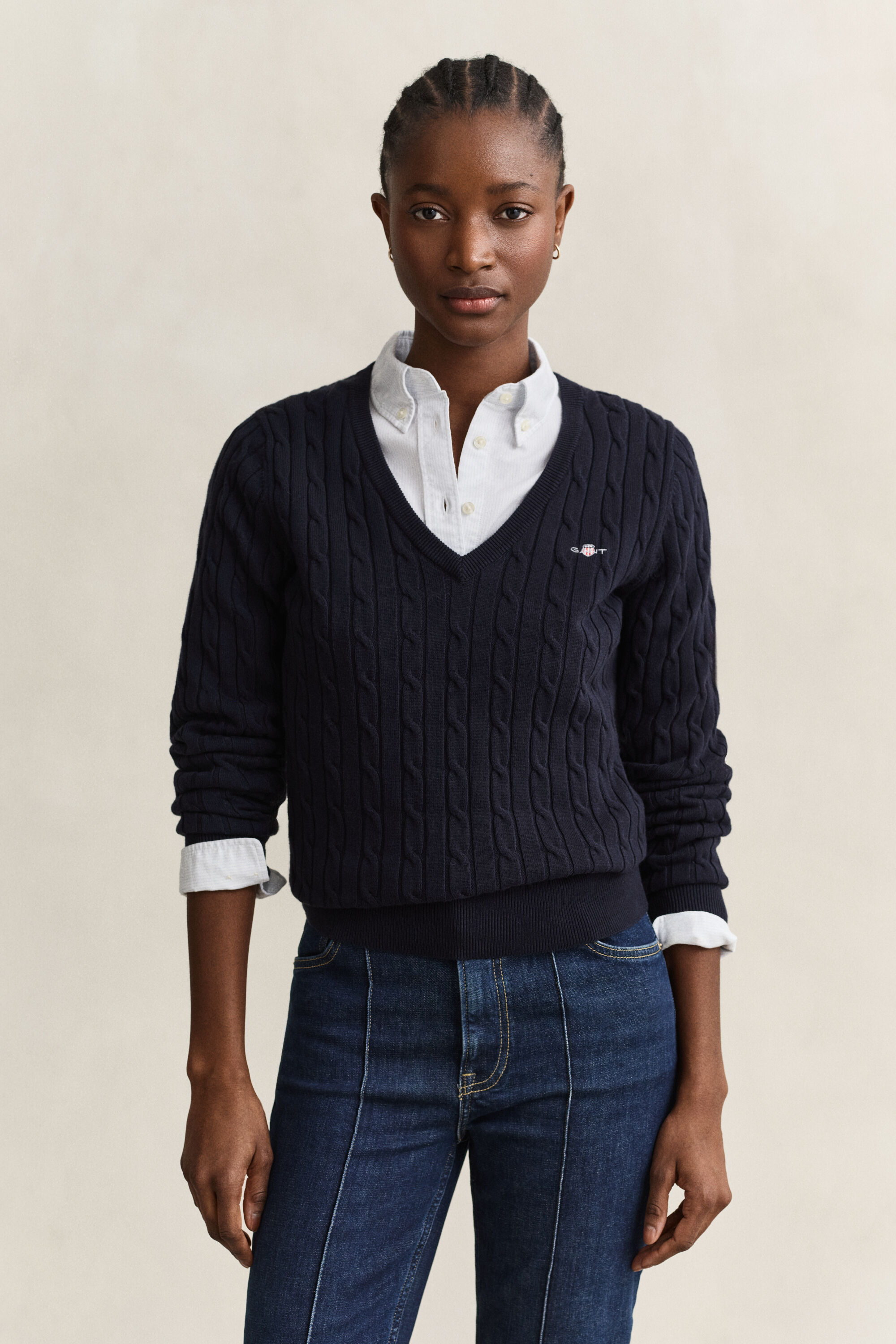 Camisola de malha entrançada Classic