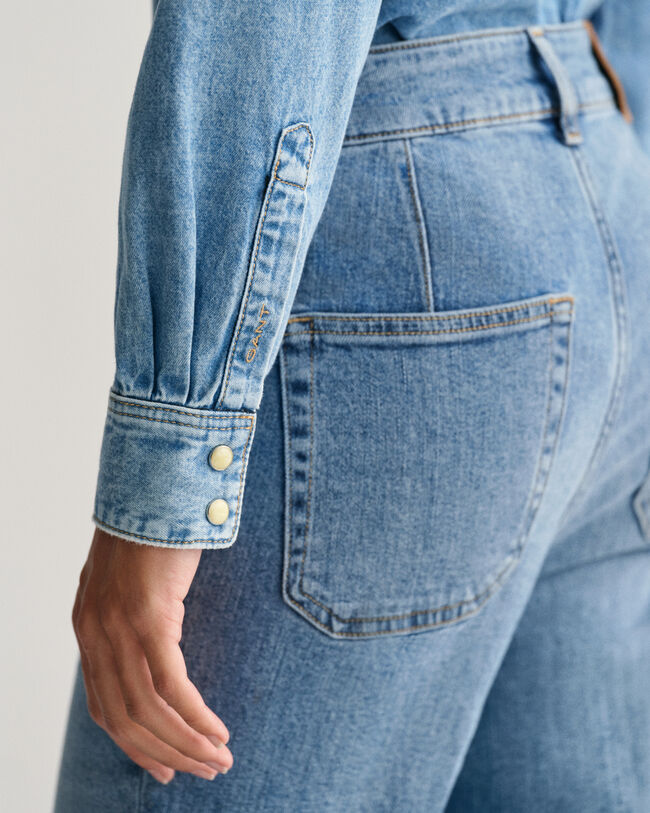 Camisa de ganga regular fit