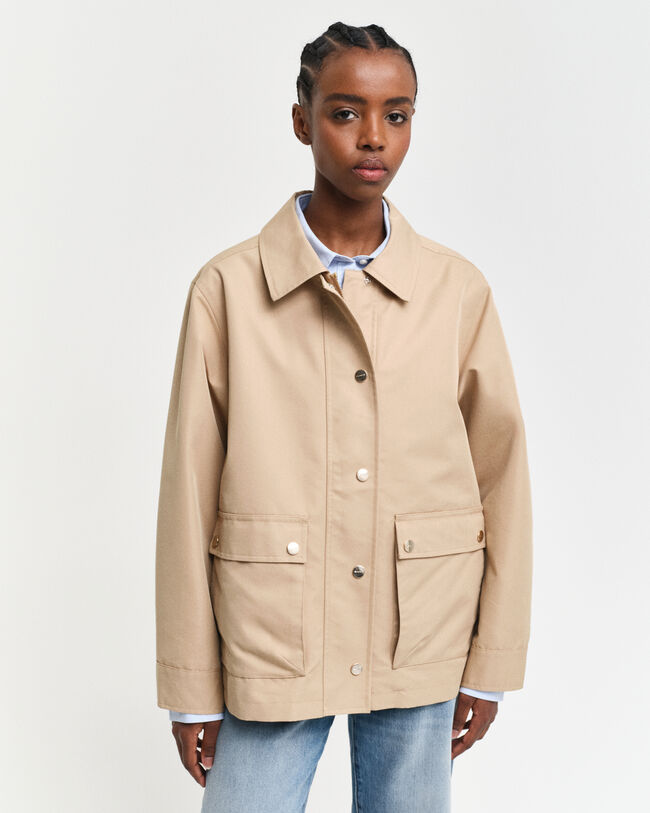 Casaco em sarja de algodão