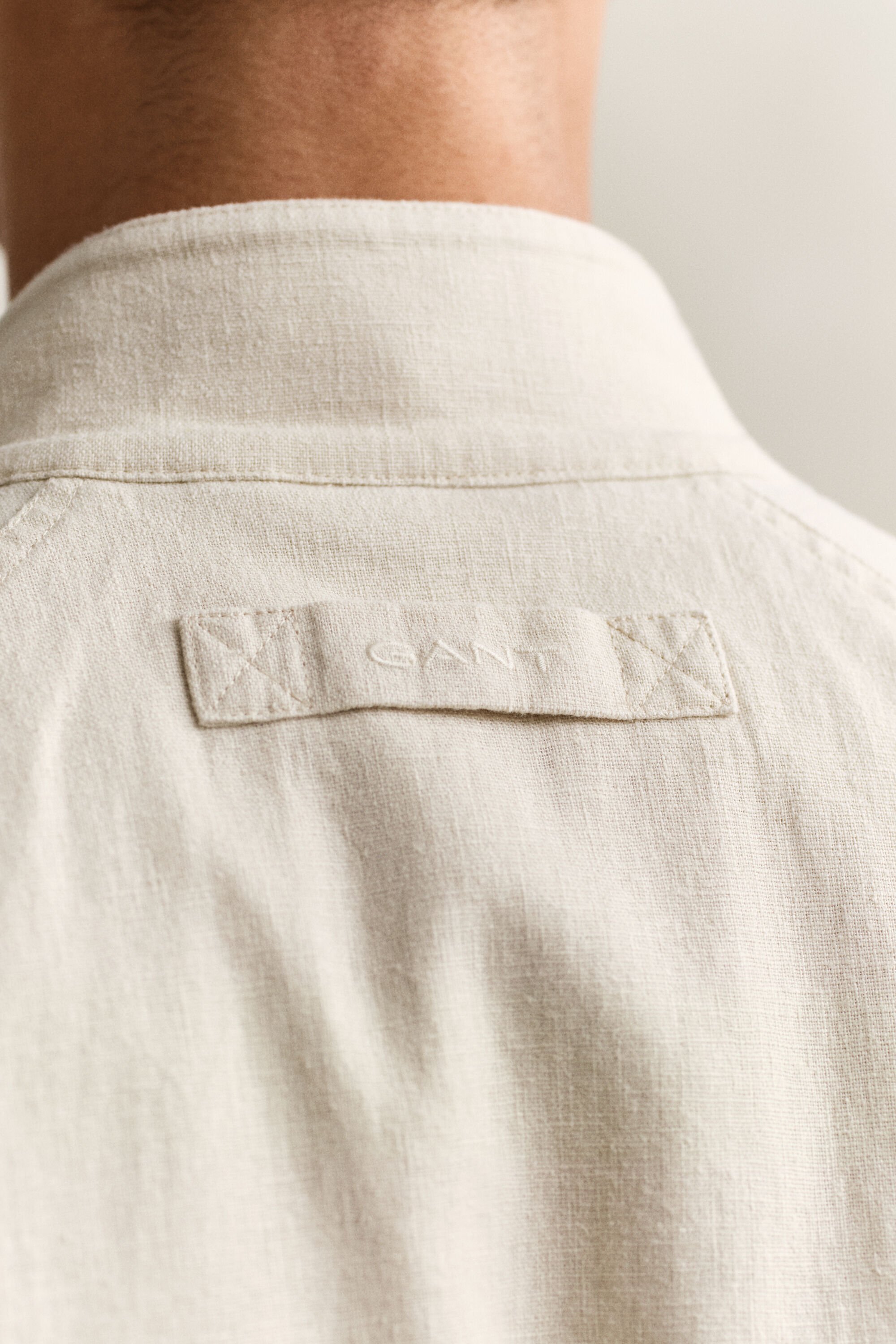 Casaco Harrington em mistura de linho