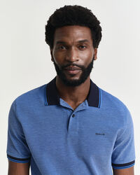 Polo em piqué Oxford em 4 cores