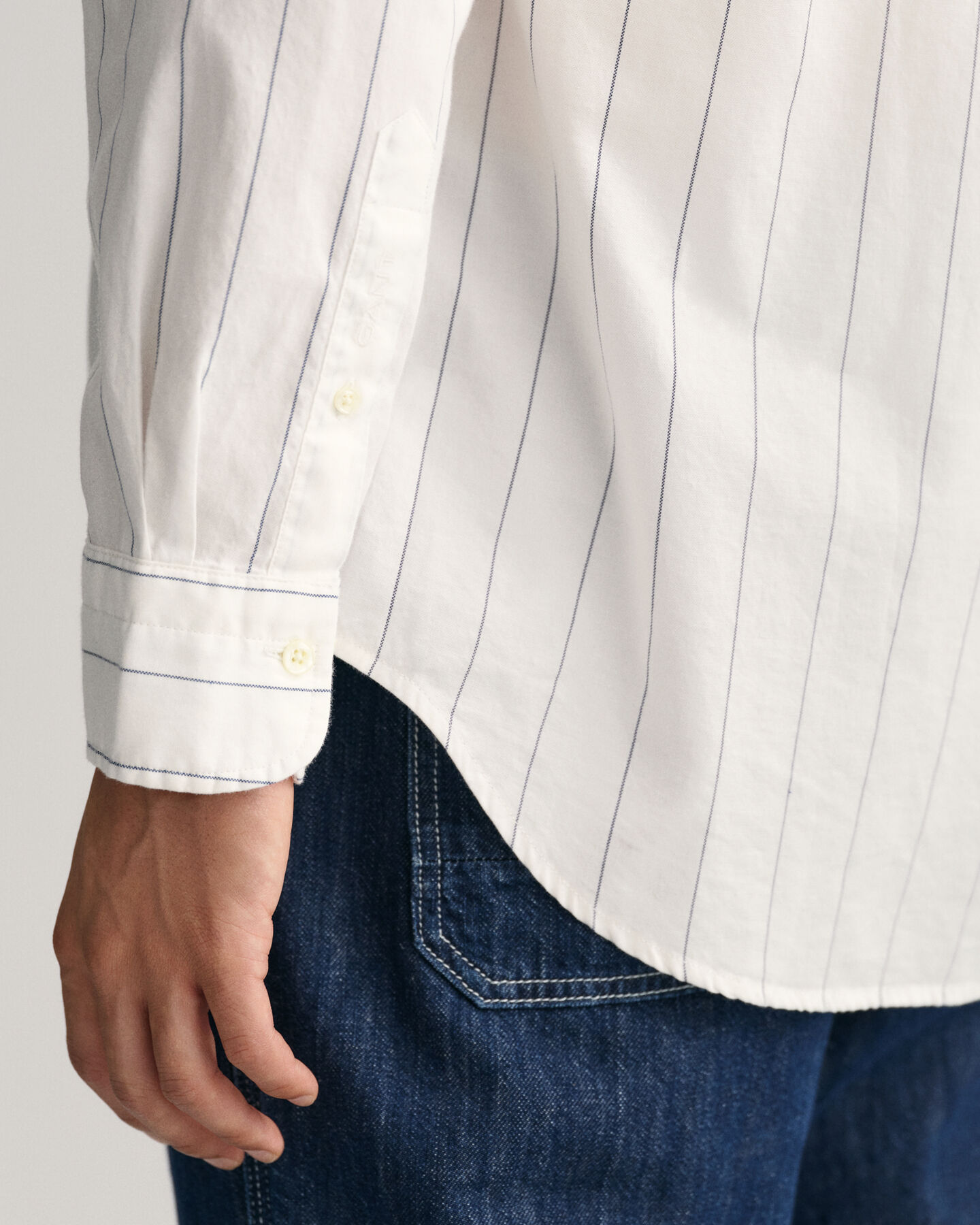 Camisa Oxford pinstripe relaxed fit