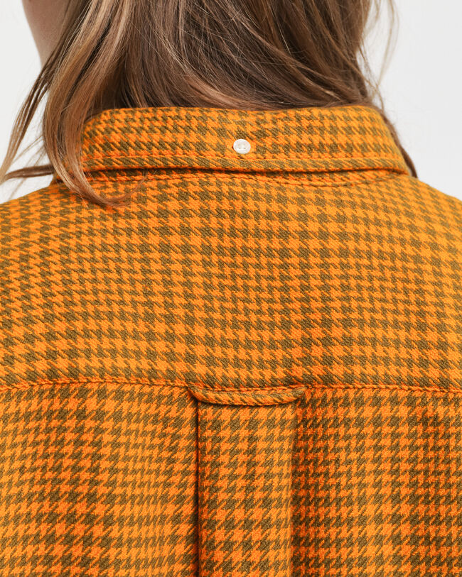 Camisa com padr&atilde;o Houndstooth relaxed fit