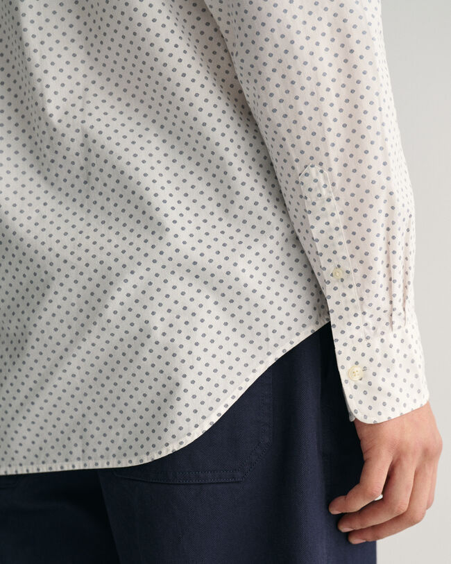 Camisa com micropadr&atilde;o regular fit