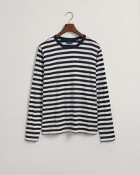 T-shirt de manga comprida às riscas