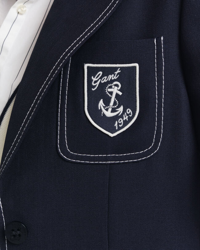 Blazer Bullion com pesponto Contrast