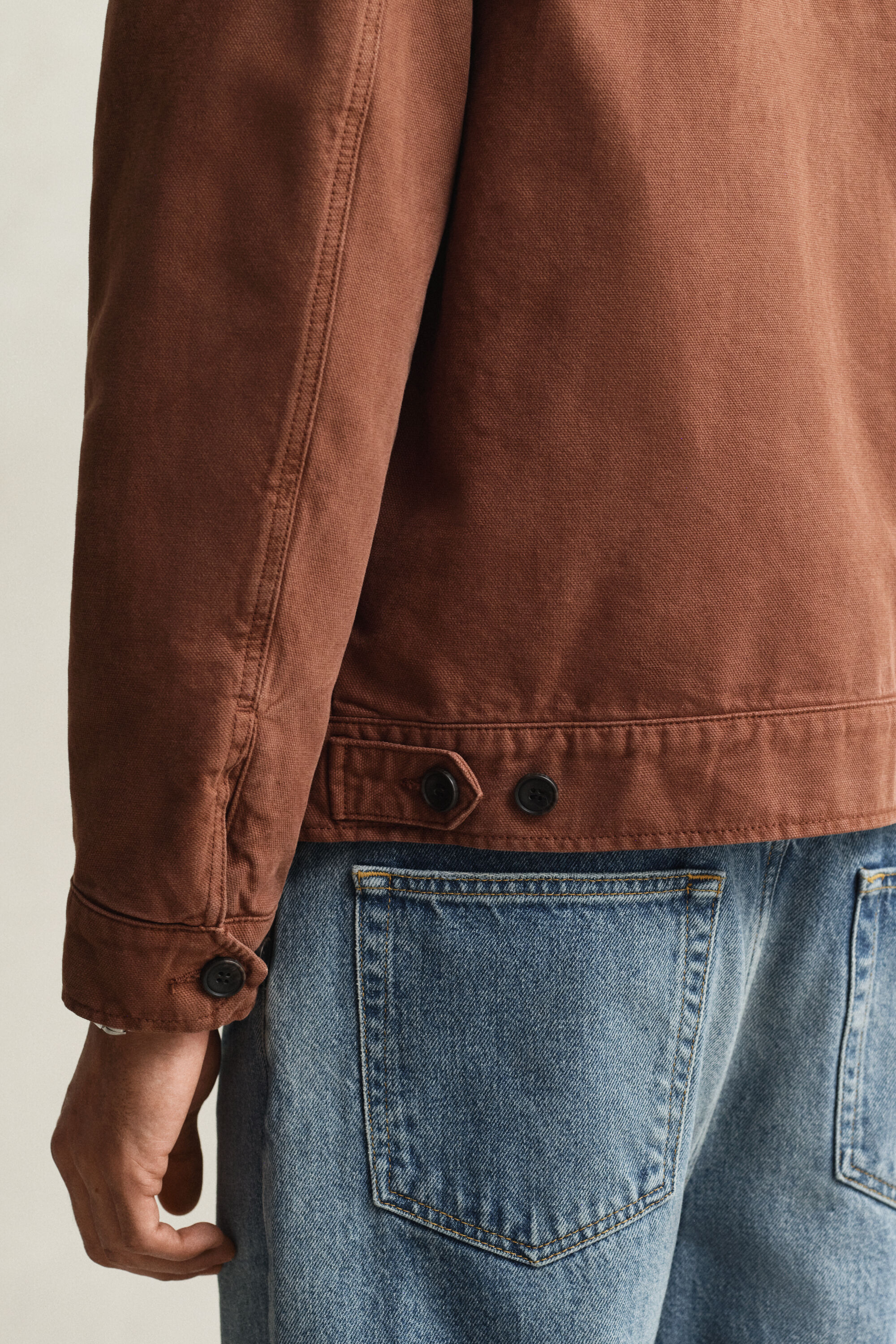 Casaco em lona de algodão