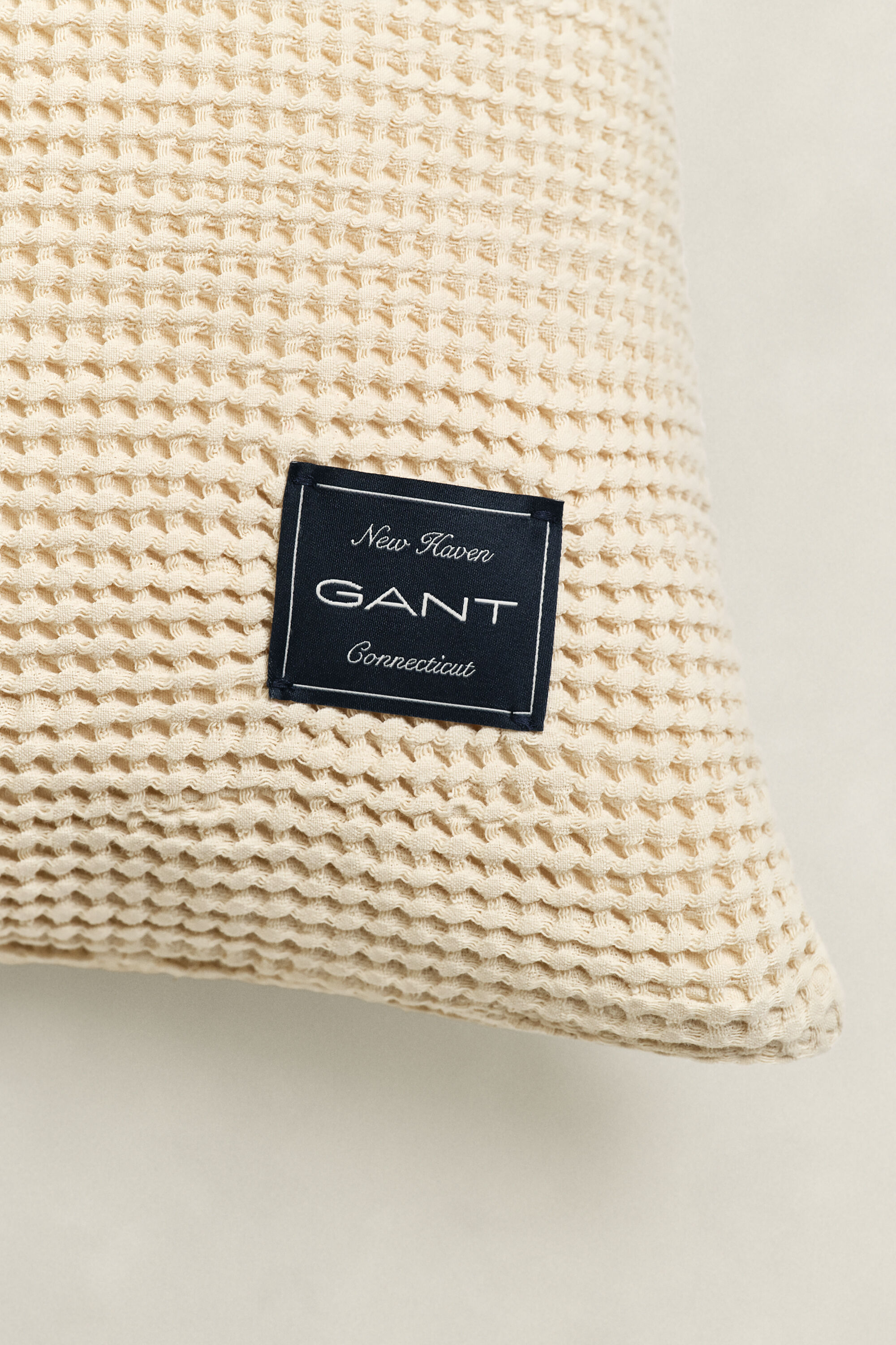 Capa de almofada em algodão Waffle Textured