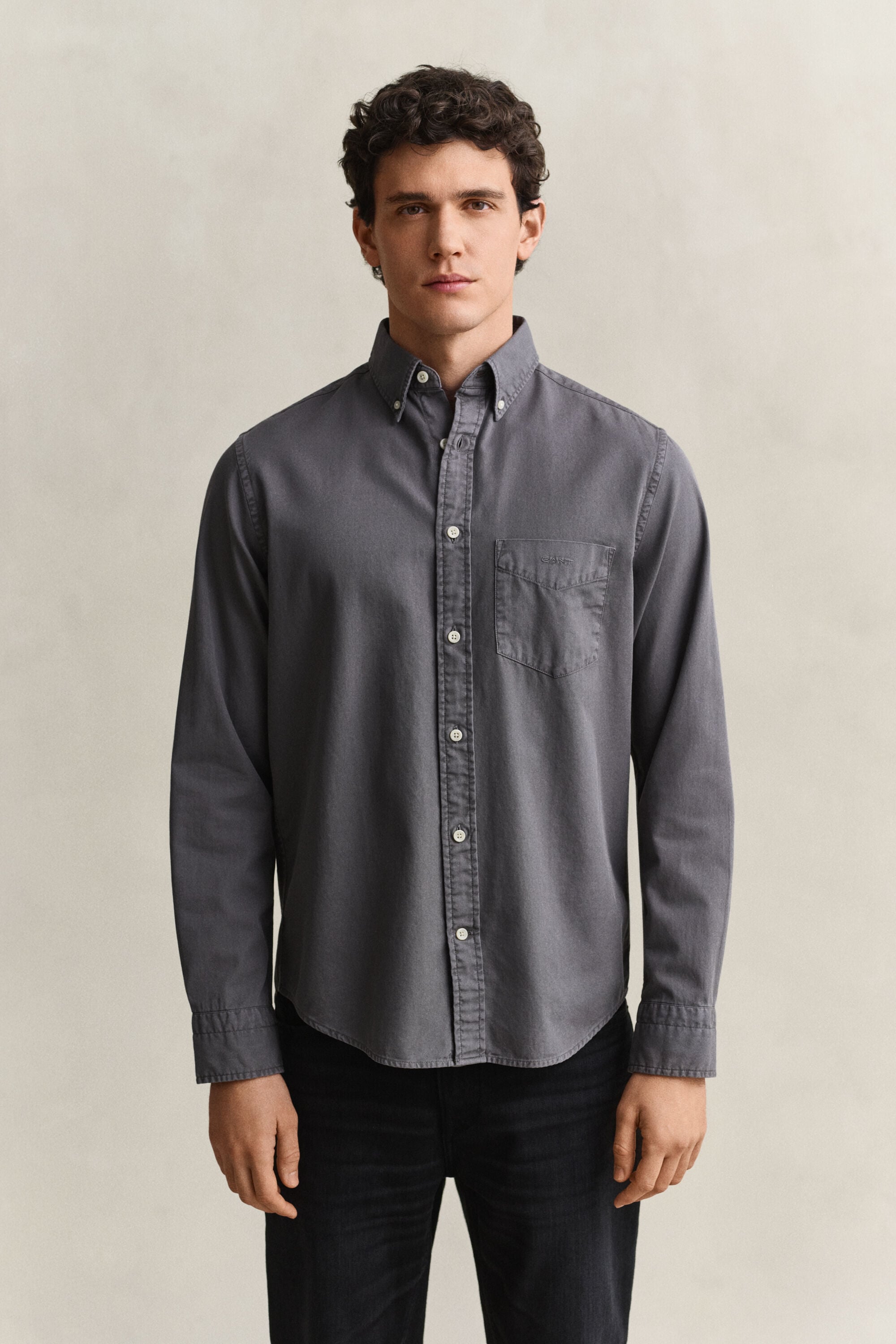 Camisa em sarja regular fit