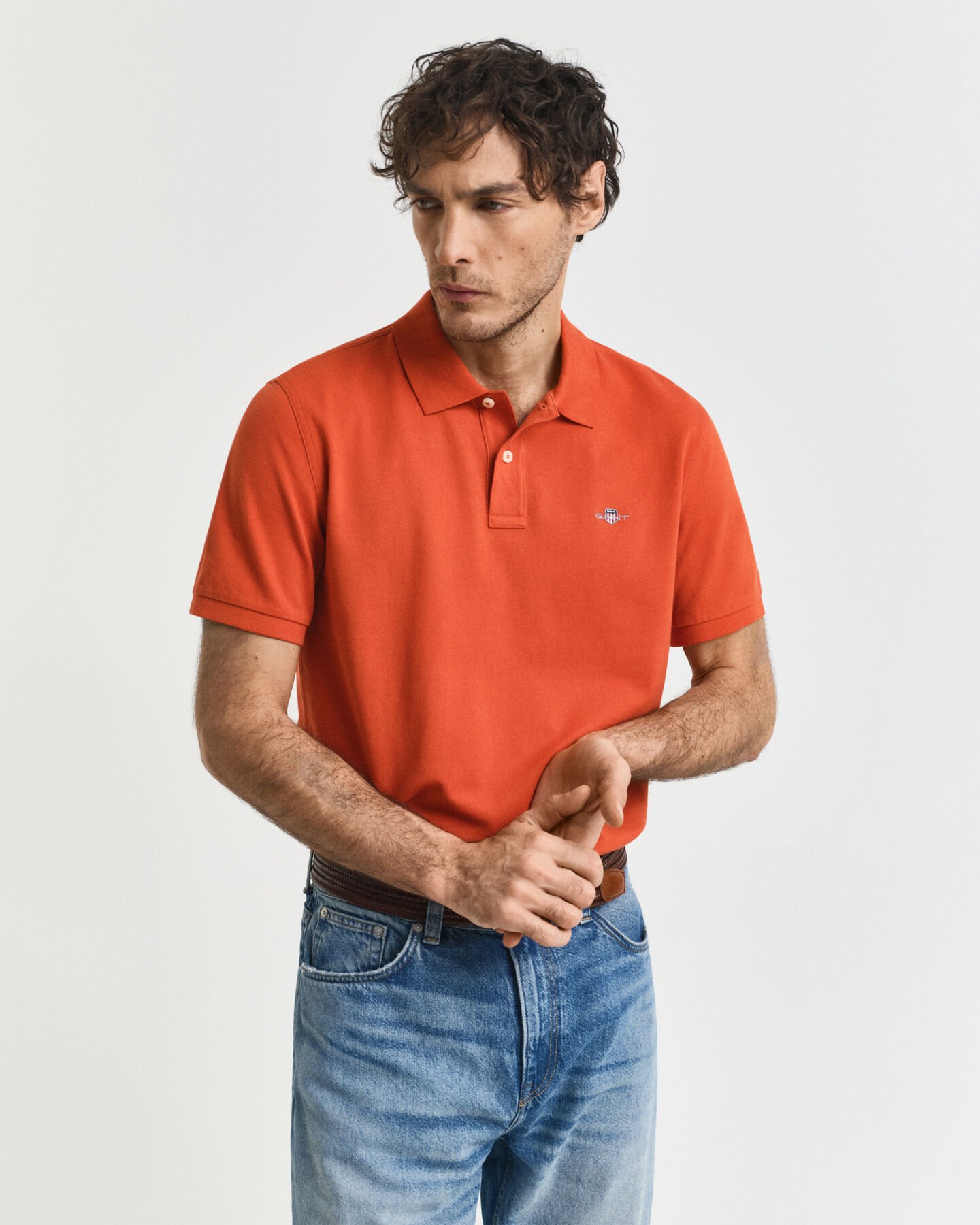 Polo em algod&atilde;o piqu&eacute; Shield regular fit