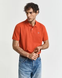 Polo em algod&atilde;o piqu&eacute; Shield regular fit
