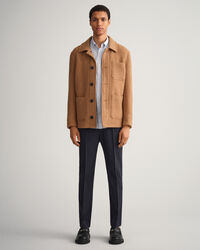 Camisa em popelina slim fit