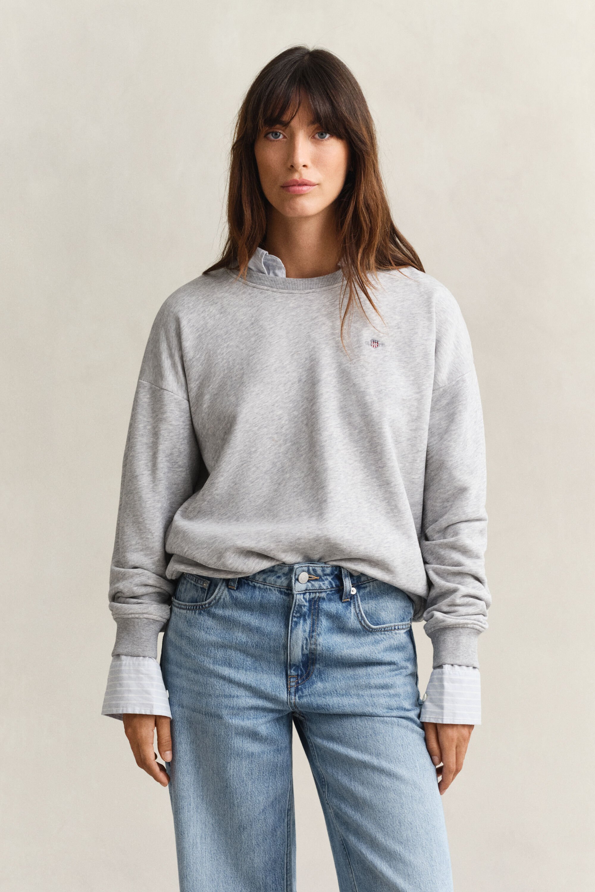 Sweatshirt com decote redondo Shield