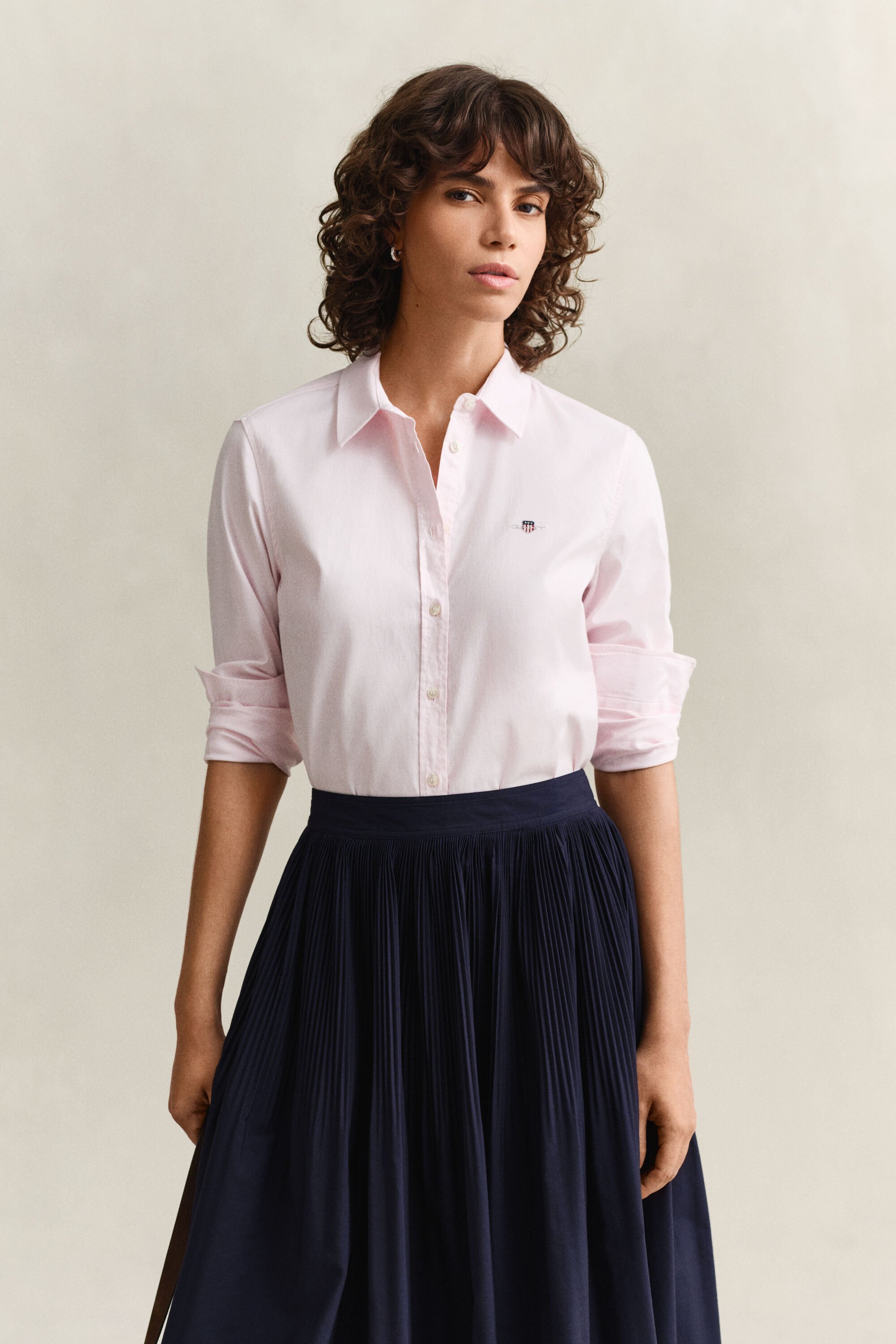 Camisa Oxford com elastano