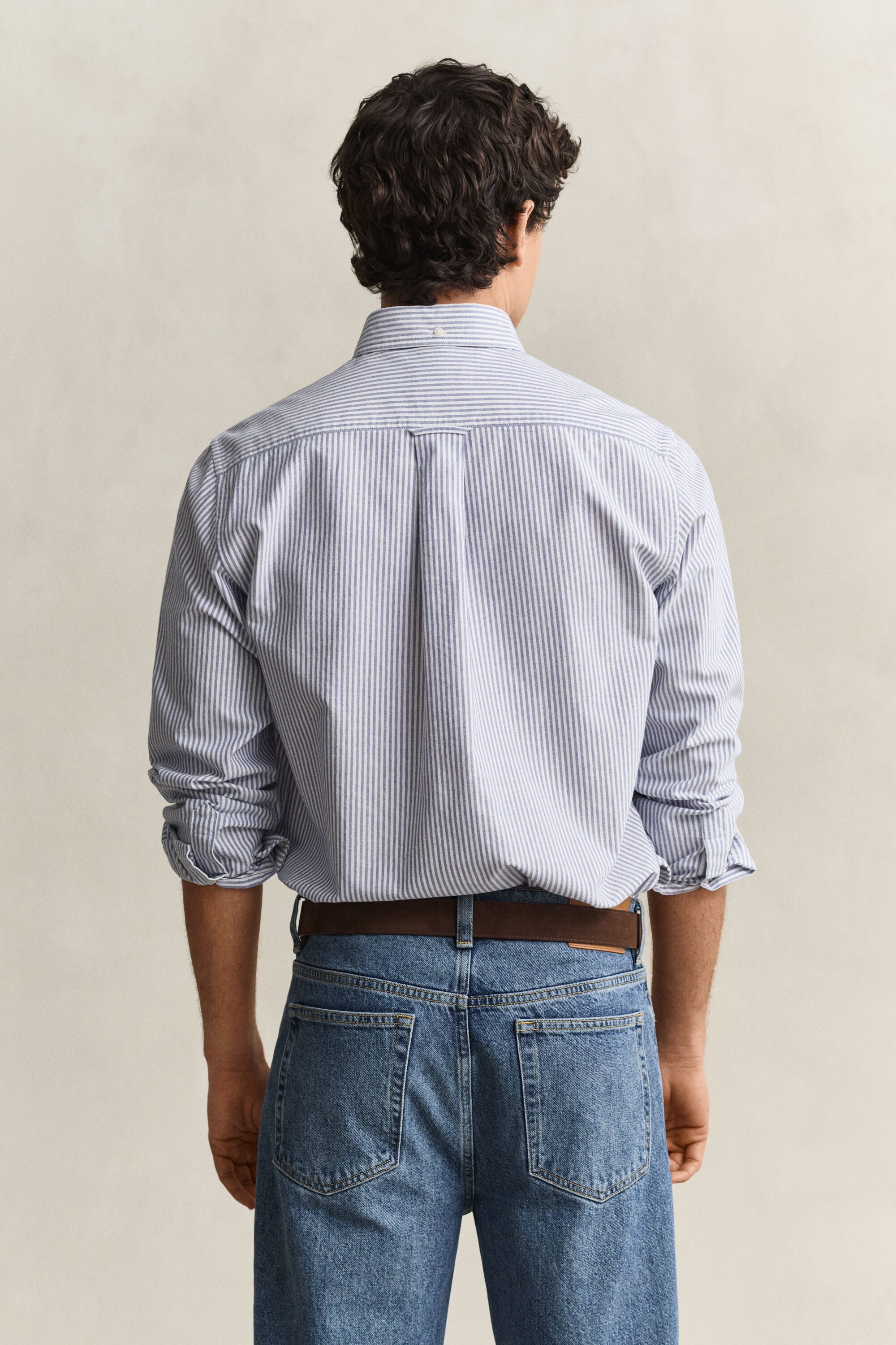 Camisa Oxford às riscas Classic regular fit