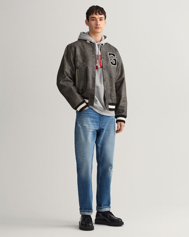 GANT Varsity Jacket em pele