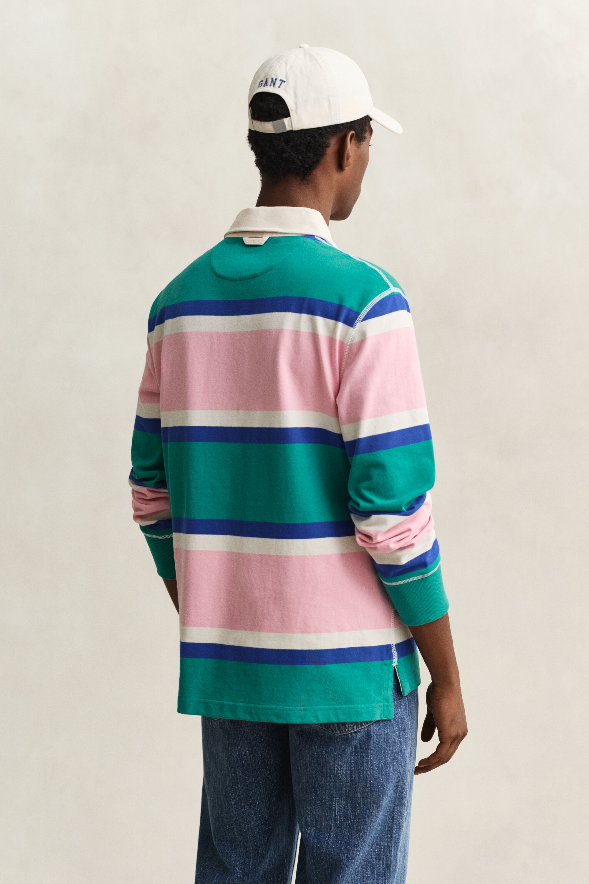 Rugger às riscas em bloco