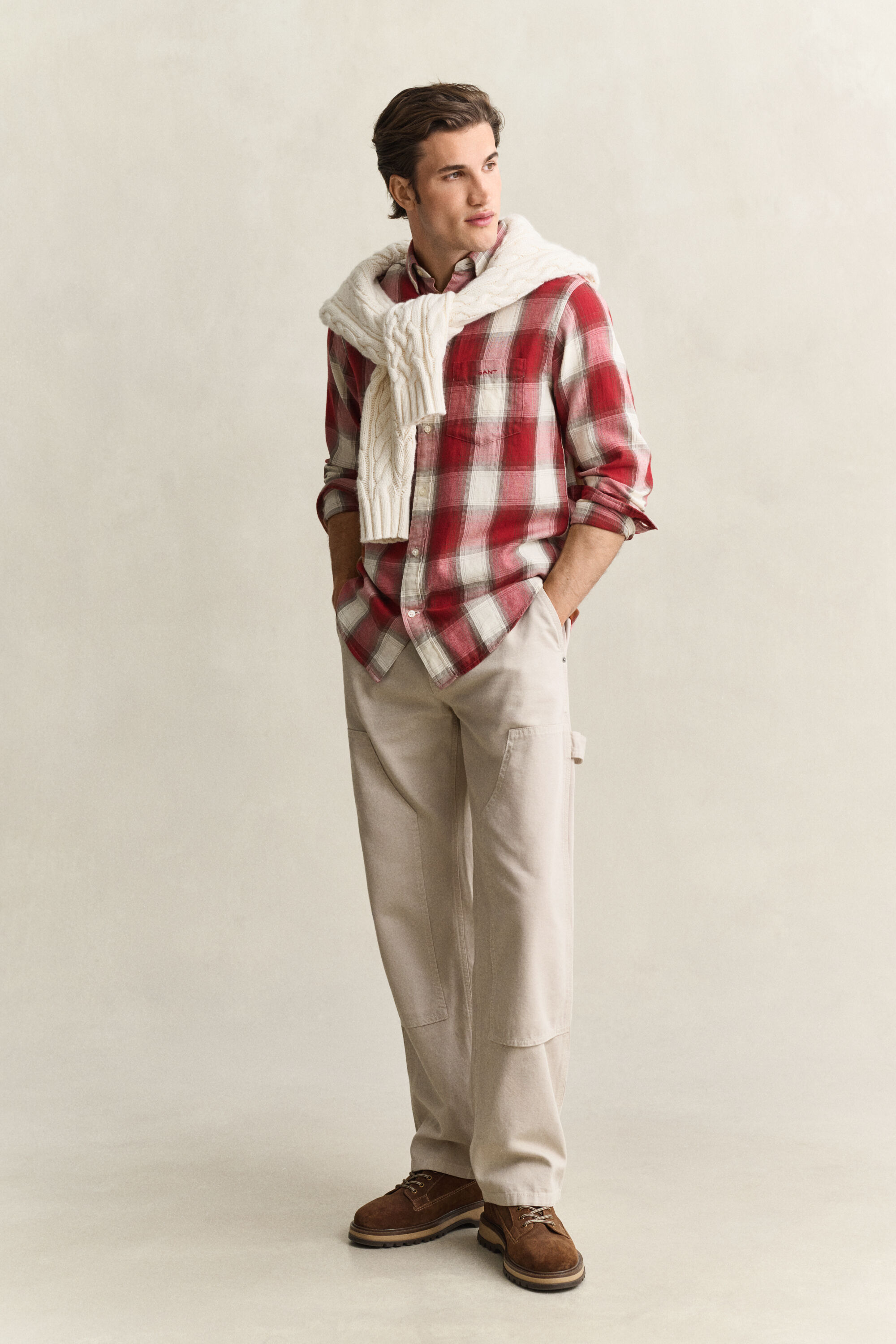 Camisa de flanela Windblown com padrão de xadrez