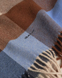 Cachecol com padrão de xadrez