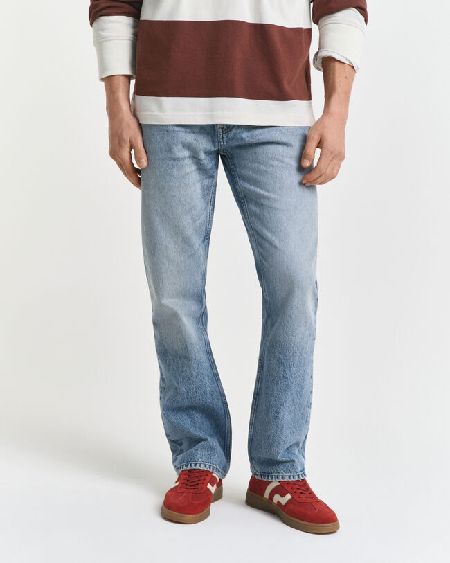 Calças de ganga com lavagem vintage Bootcut