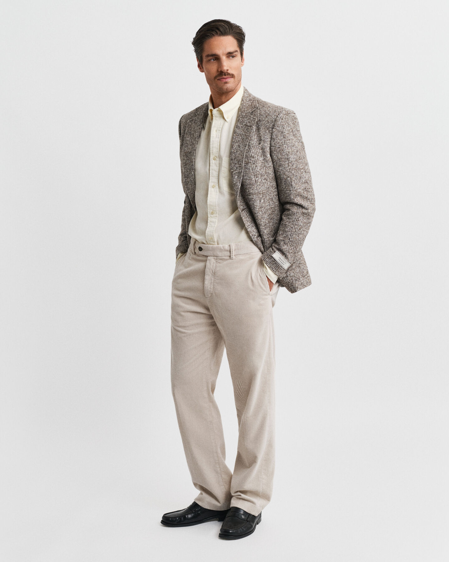 Blazer de malha com padrão de xadrez