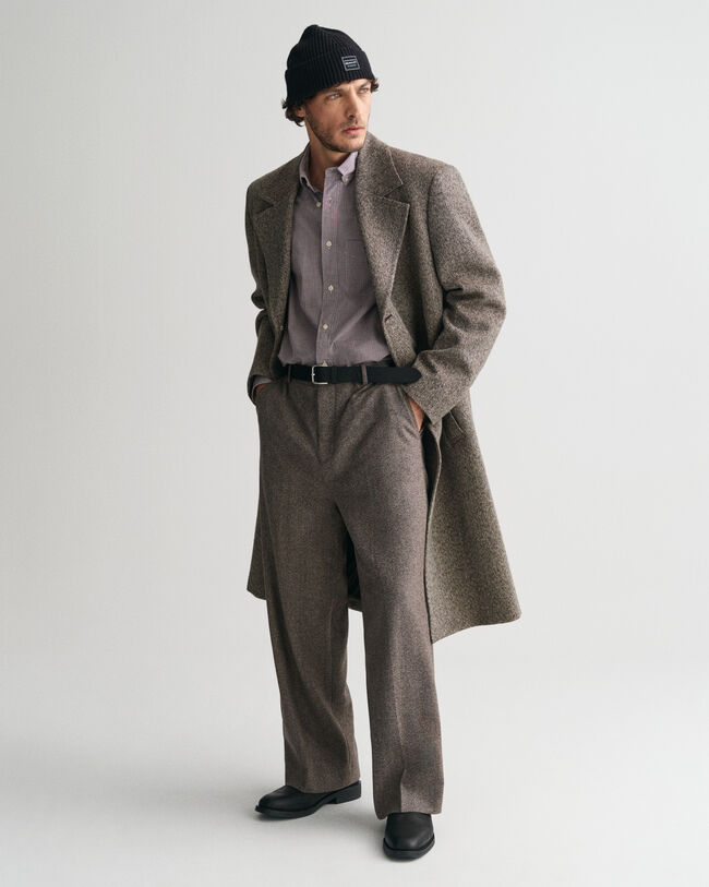 Camisa em popelina micro Gingham regular fit