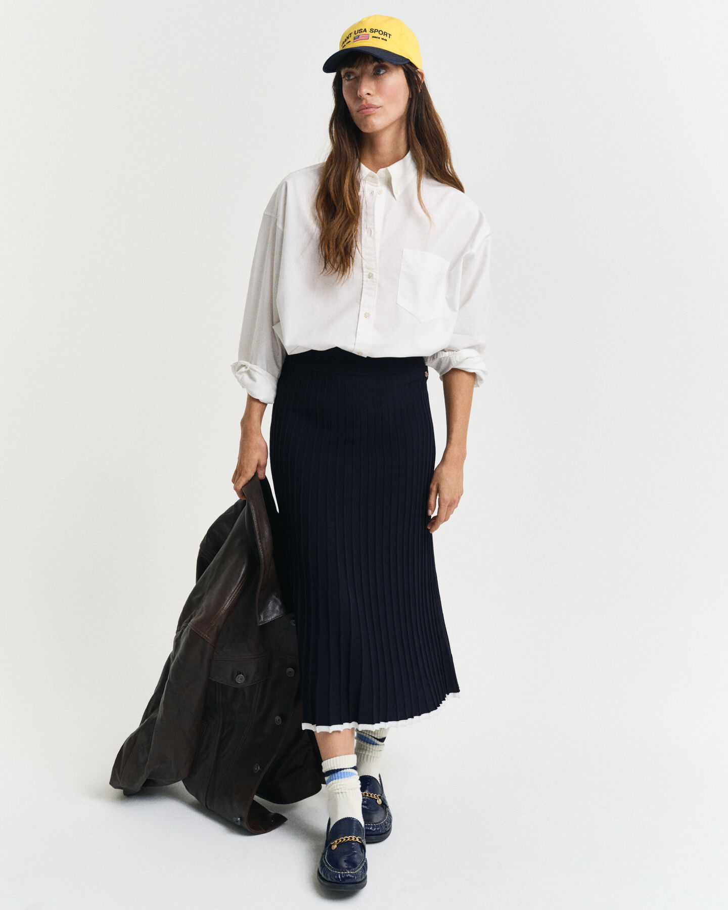 Saia em malha de viscose