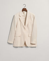 Blazer em linho com elastano regular fit