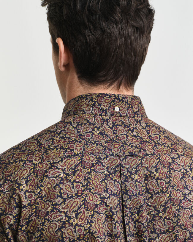 Camisa estampada com padrão Paisley regular fit