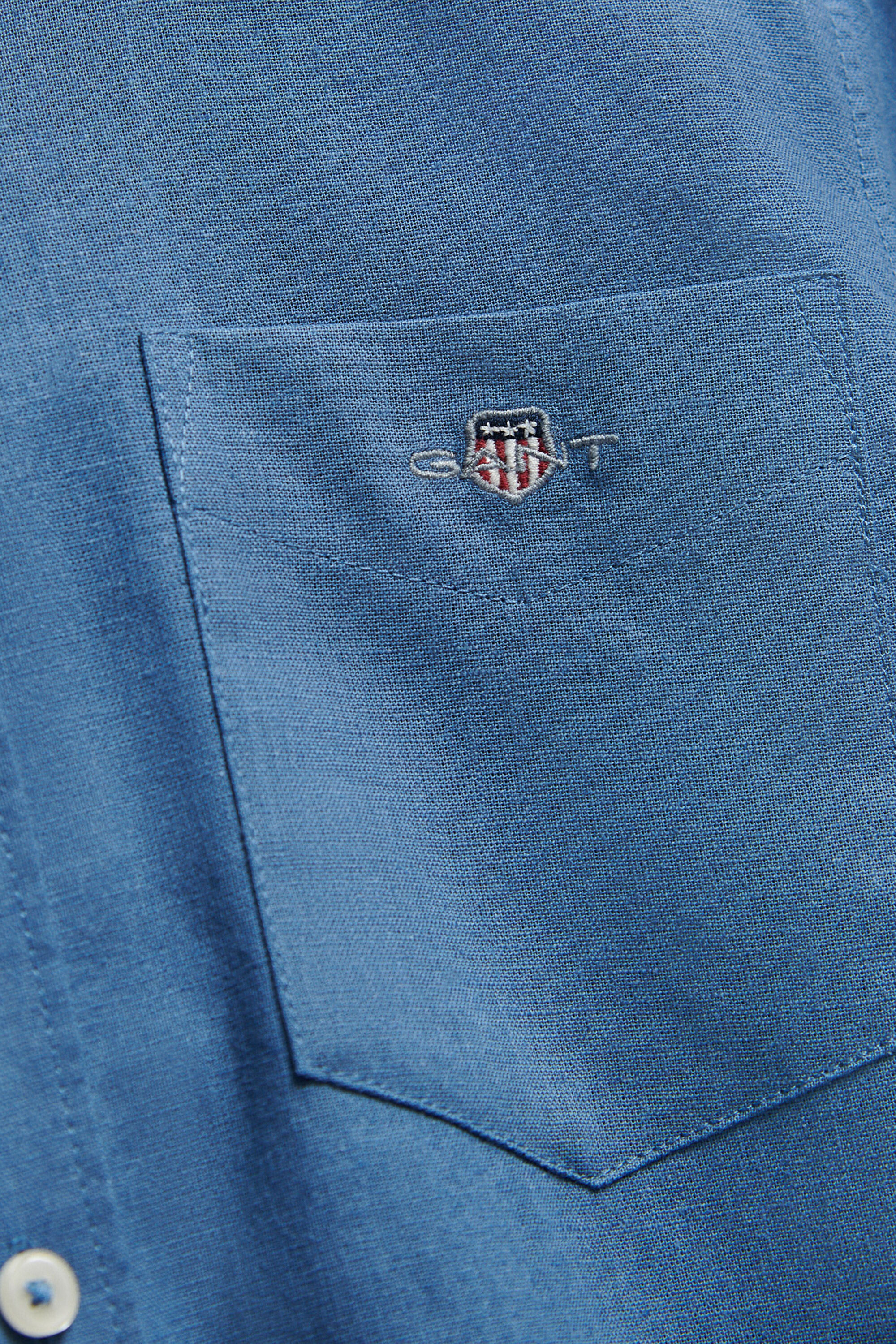 Camisa em mistura de linho Teen Boys