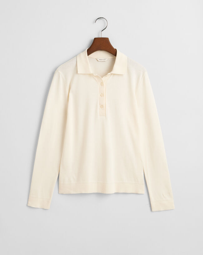 Polo de mangas compridas sem costuras