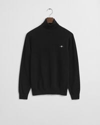 Sweatshirt clássico de gola alta em algodão