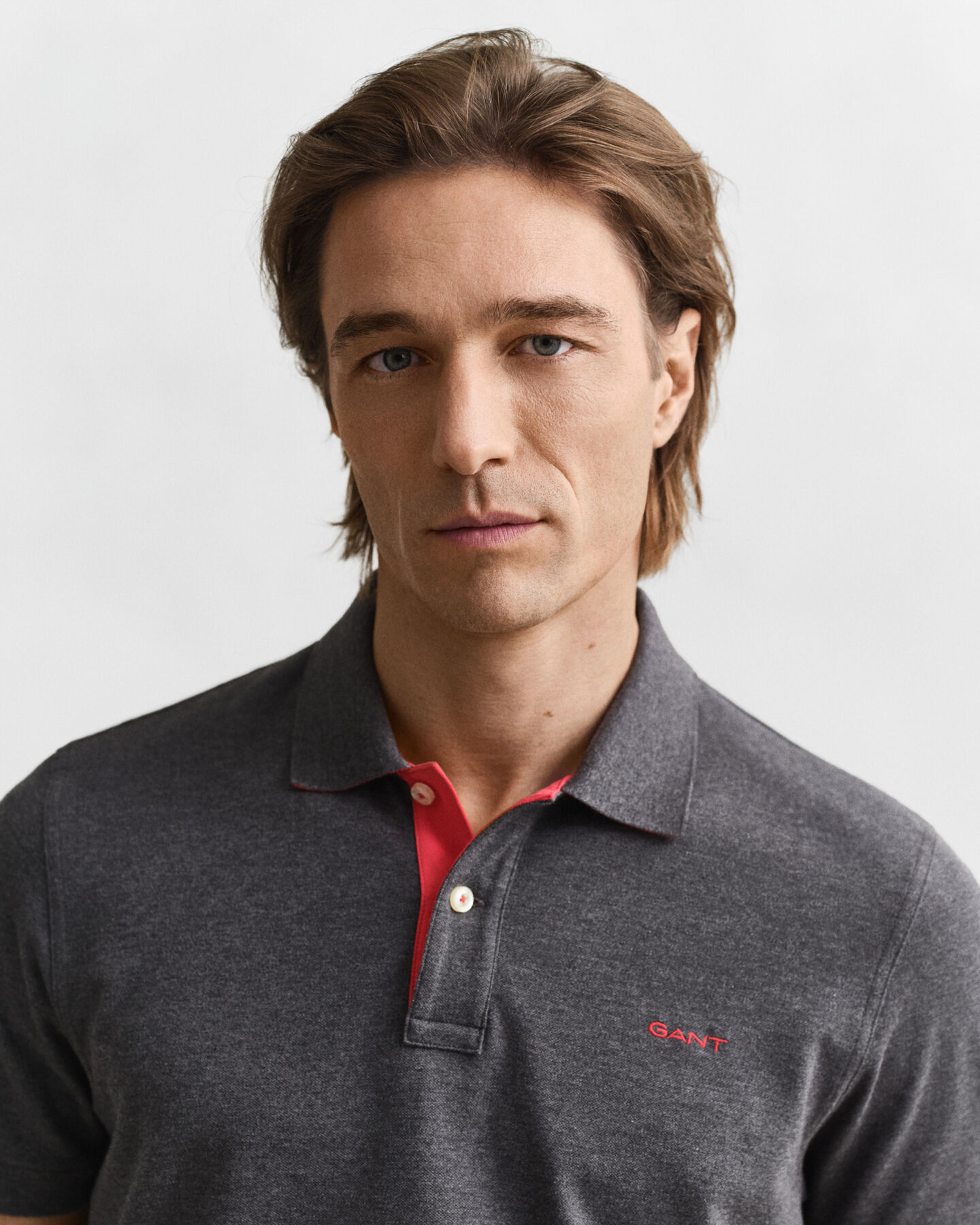 Polo em algodão piqué contrastante