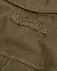 Sobrecamisa em linho e algod&atilde;o tingido