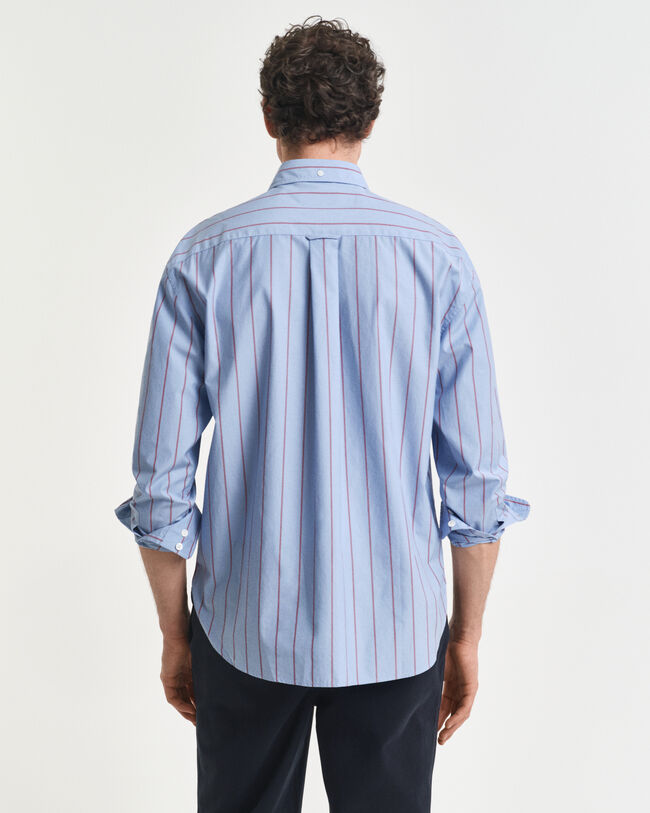 Camisa Heritage Poplin às riscas relaxed fit