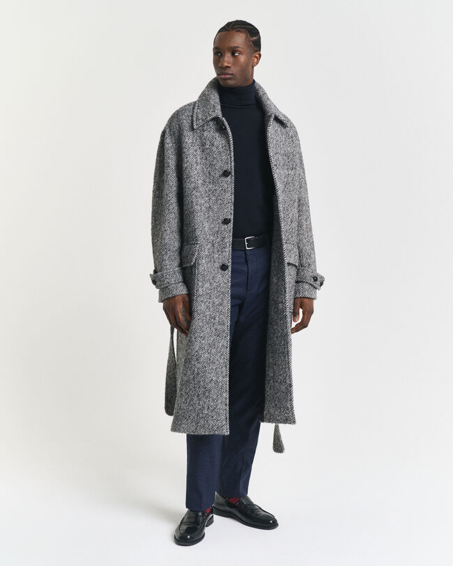 Sweatshirt clássico de gola alta em algodão