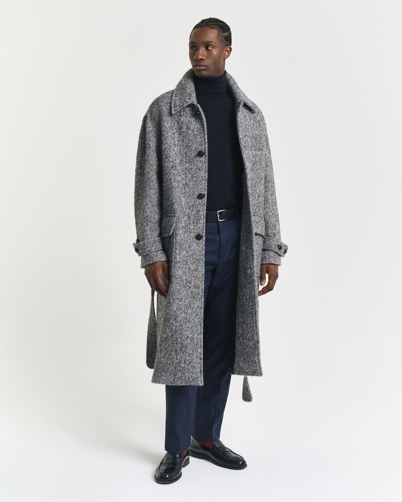 Sweatshirt clássico de gola alta em algodão