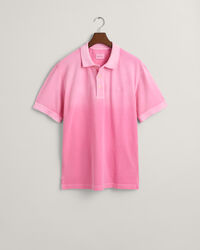 Polo em algod&atilde;o piqu&eacute; com tingimento com spray