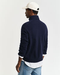 Camisola de gola alta em mistura de lã