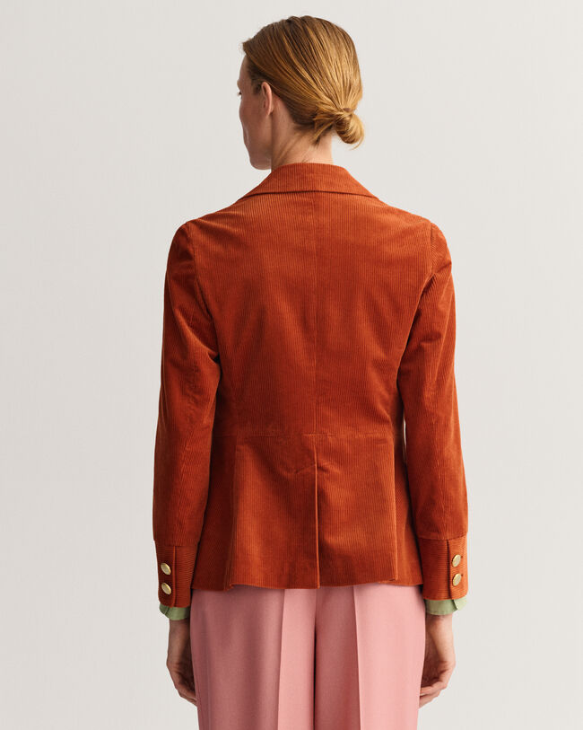 Blazer em bombazina slim