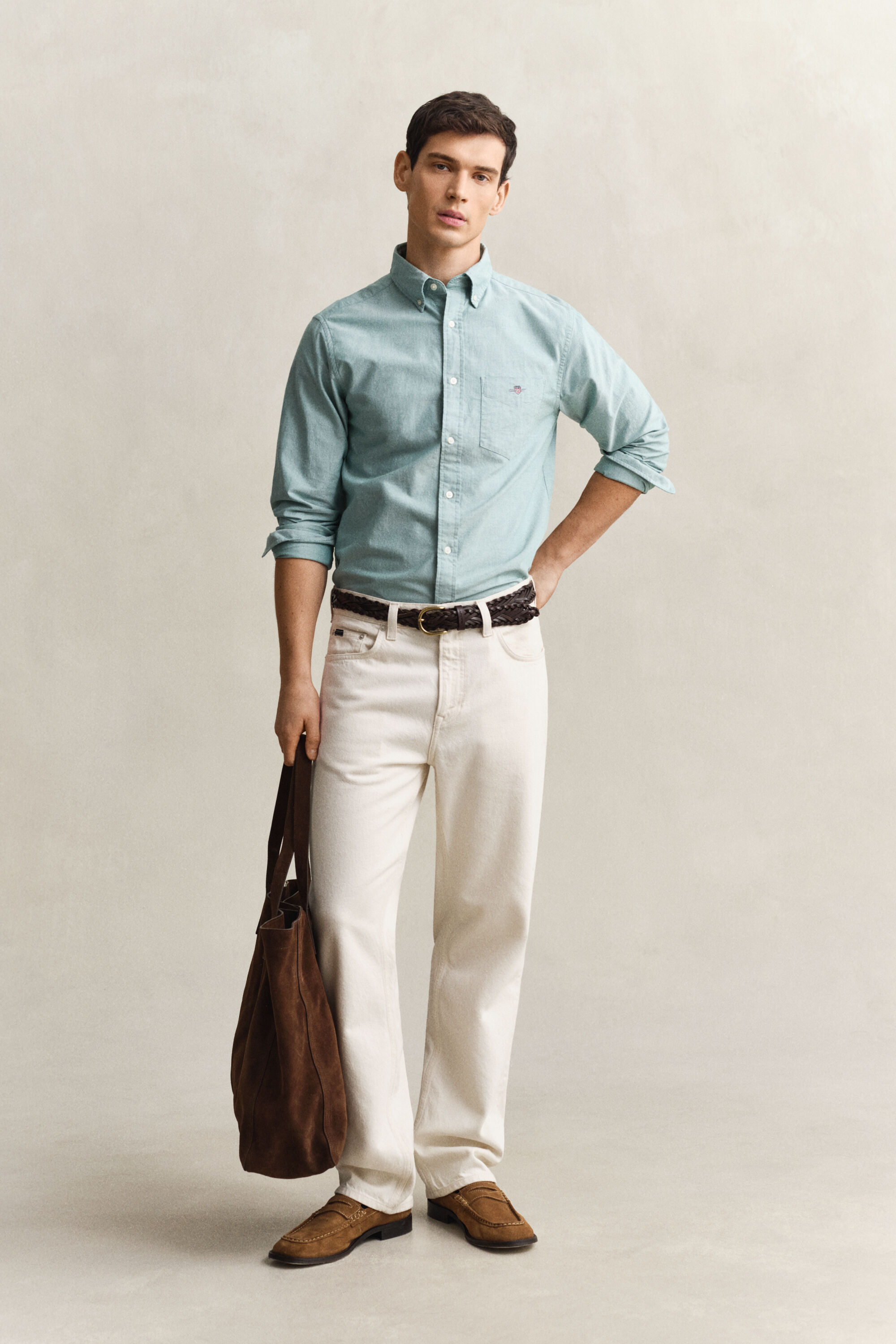 Camisa Oxford clássica regular fit