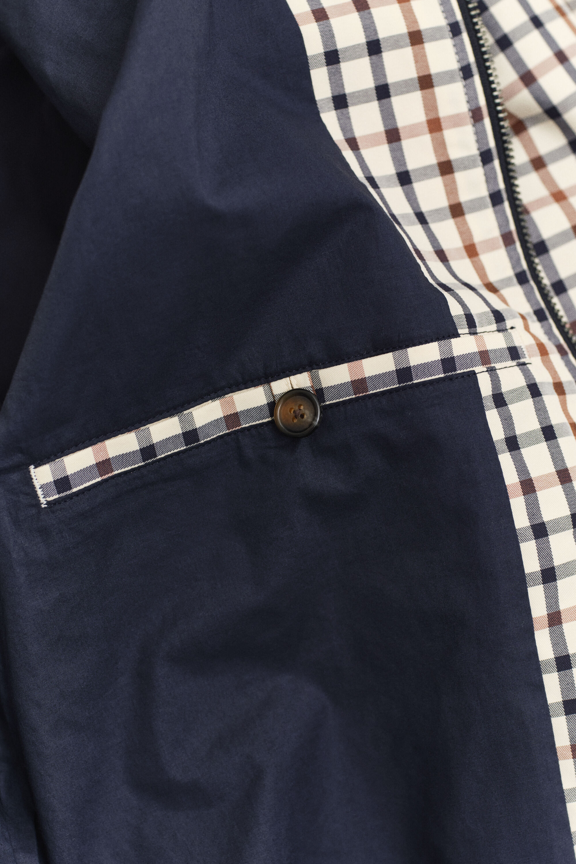 Casaco Harrington em mistura de algodão