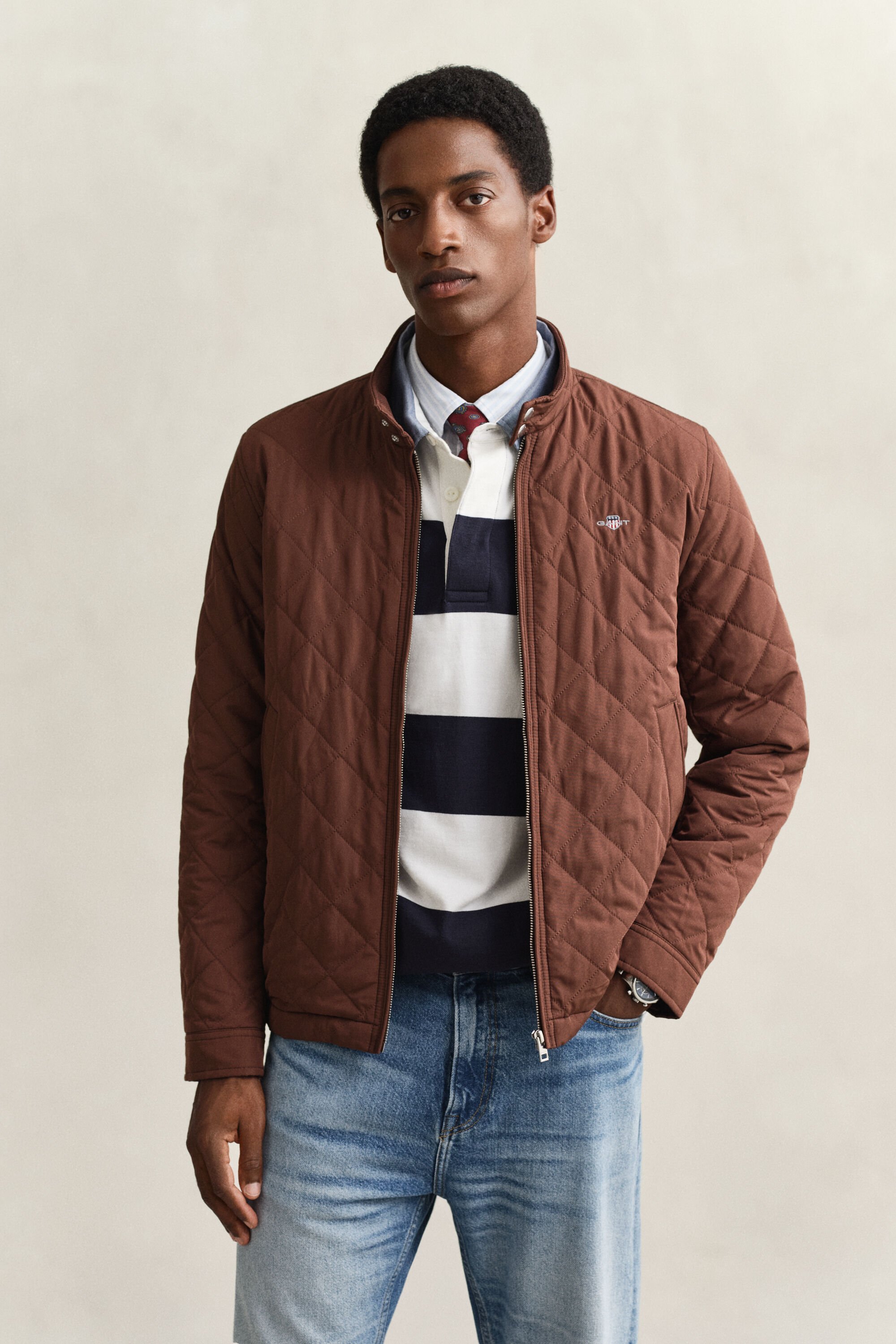 Blusão Windcheater acolchoado