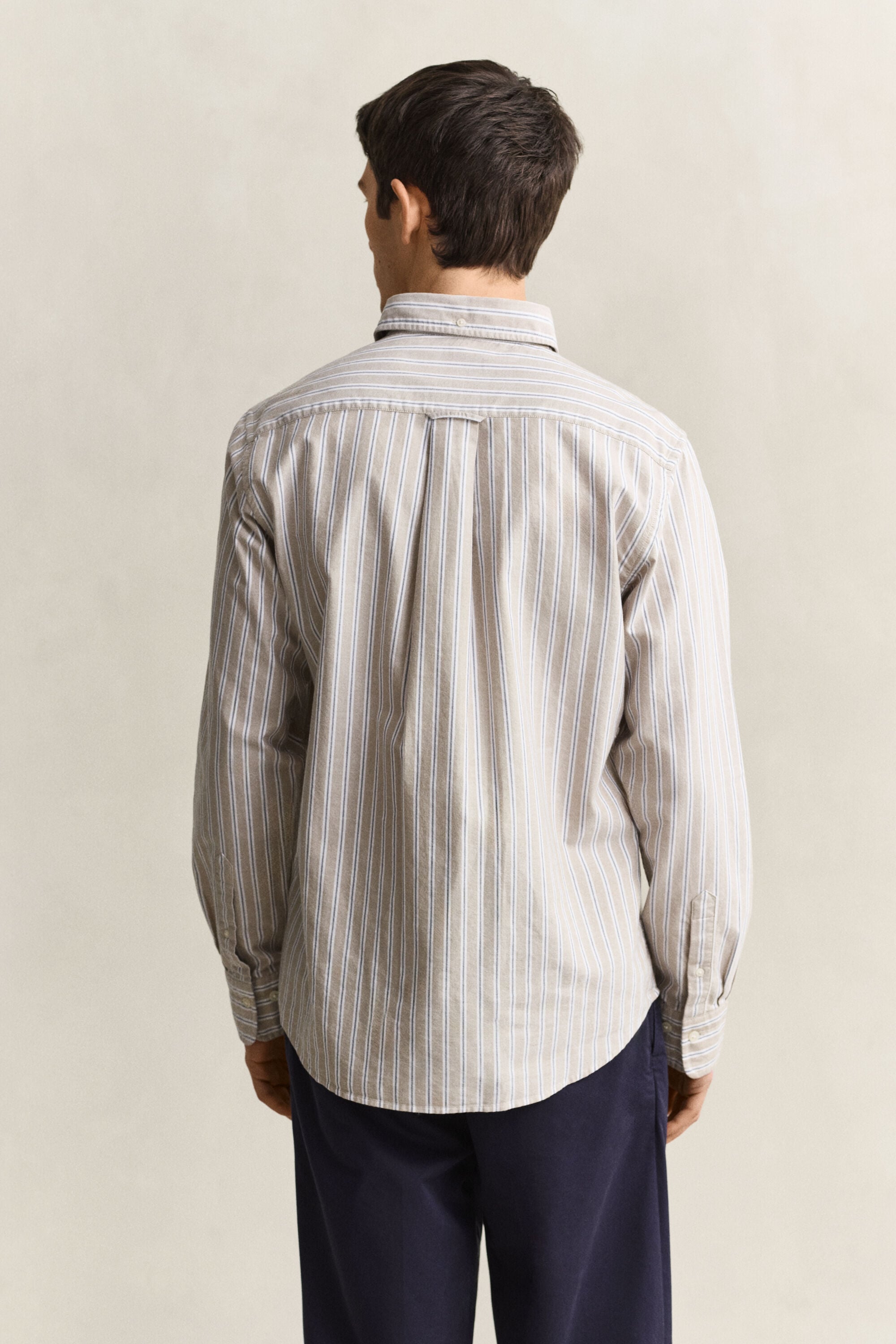 Camisa Oxford às riscas Classic