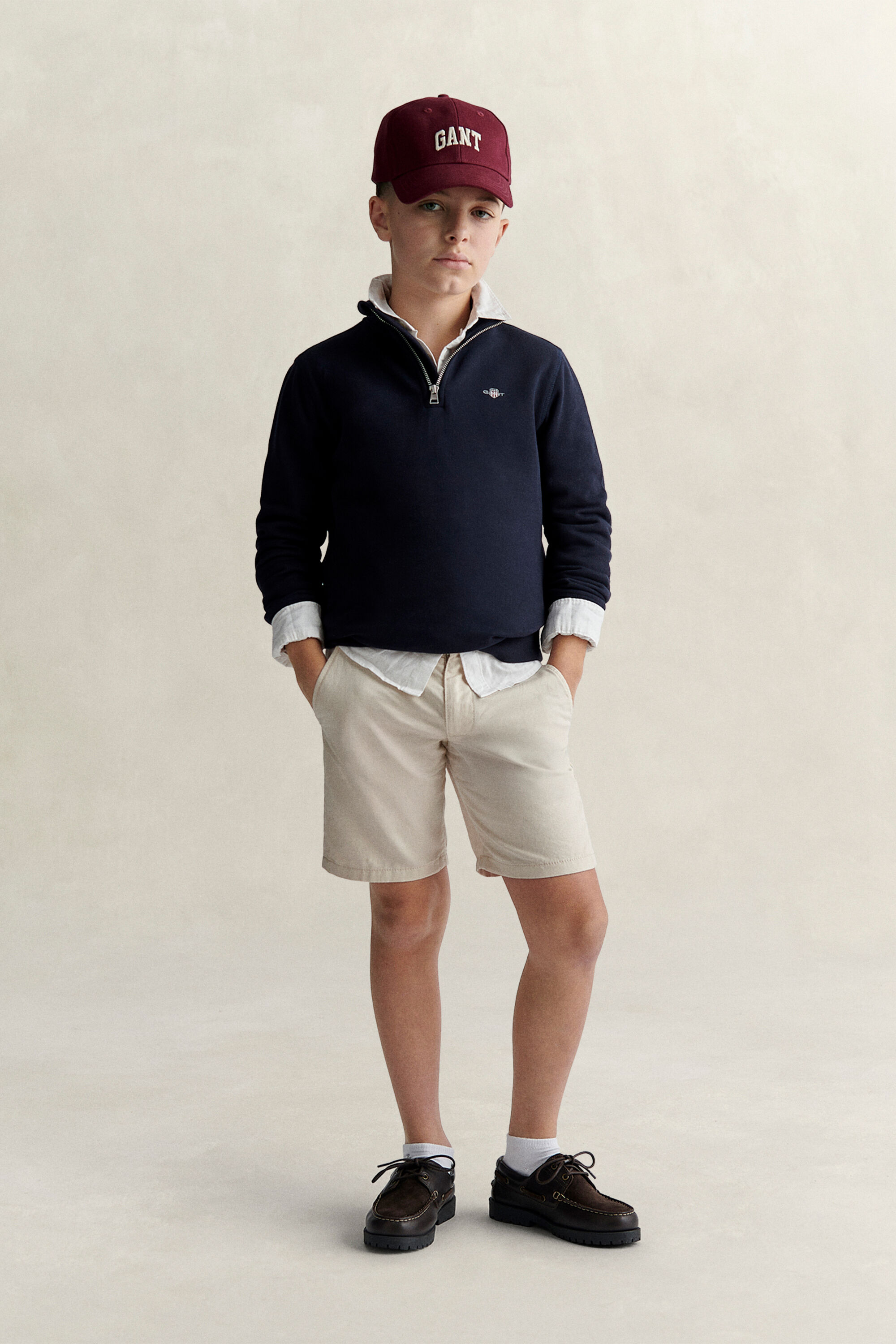 Sweatshirt com meio fecho de correr Shield Teen Boys
